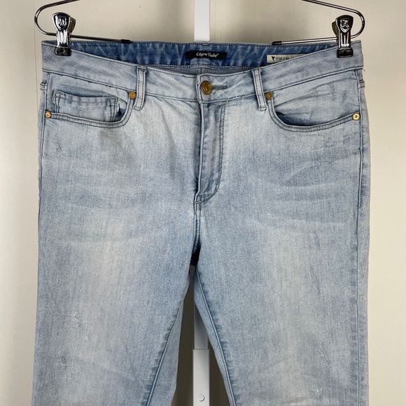 Chip Foster Jeans Mid Rise Skinny Light Wash Denim‎ Womens Size 30 - Picture 2 of 8